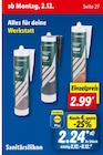 Sanitärsilikon bei Lidl im Hude Prospekt für 2,99 €