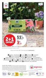 Prix et réduction Terreau universel dans le prospectus U Express en cours Offre Terreau universel dans le catalogue U Express du moment à la page 12