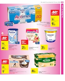 Prix et réduction Actimel dans le prospectus Carrefour Market en cours Offre Actimel dans le catalogue Carrefour Market du moment à la page 31
