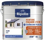 Peinture façade extérieure technologie pliolite mat 10 L blanc - Ripolin en promo chez Brico Dépôt Bezons à 89,90 €