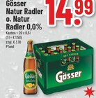 Natur Radler oder Natur Radler 0,0% Angebote von Gösser bei Trinkgut Salzgitter für 14,99 €