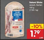 Aktuelles Salami Sticks Angebot bei Netto Marken-Discount in Wuppertal ab 1,79 €