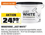 Wandfarbe Just White Angebote bei OBI Hildesheim für 24,99 €