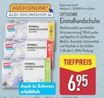 Einmalhandschuhe Angebote von OPTIHOME bei ALDI Nord Oldenburg für 6,95 €