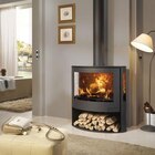 Poêle à bois en acier Panadero Iris 7,8kW 89m²(u) à Castorama dans Domène