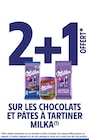 Intermarché Bédarieux - Promo 2+1 OFFERT SUR LES CHOCOLATS ET PÂTES À TARTINER MILKA Promo 2+1 OFFERT SUR LES CHOCOLATS ET PÂTES À TARTINER MILKA à dans le catalogue Intermarché à Bédarieux