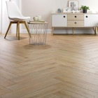 Sol stratifié Cajun bâton rompu, effet chêne, L.64,4 cm x l.12,2 cm x ép.8 mm - Homflor dans le catalogue Castorama