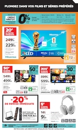 Prix et réduction Télévision dans le prospectus Carrefour en cours Offre Télévision dans le catalogue Carrefour du moment à la page 11