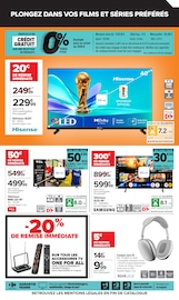 Promos Télévision dans le catalogue "PASSEZ L'ÉTÉ CONNECTÉS À VOS ENVIES !" de Carrefour Télévision en promo dans le catalogue Carrefour à la page 11