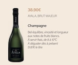 Champagne - AYALA, BRUT MAJEUR - Monoprix Margaret Champagne - AYALA, BRUT MAJEUR à 38,90 € dans le catalogue Monoprix Margaret