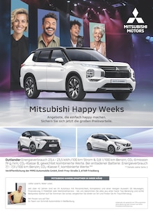 Mitsubishi Prospekt Mitsubishi Happy Weeks mit 1 Seite