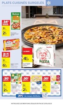 Promotion Pizza surgelée dans le prospectus Carrefour, valable du 06/10/2026 au 19/10/2026 Promo Pizza surgelée dans le catalogue Carrefour du moment à la page 31