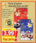 Pains d'épices chocolat noir en promo chez Norma Colmar à 3,99 €