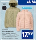 Leichtsteppjacke von UP2FASHION für 17,99 € bei ALDI SÜD im Angebot Leichtsteppjacke von UP2FASHION im aktuellen ALDI SÜD Prospekt