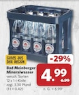 Mineralwasser im Angebot bei combi in Hameln Mineralwasser Angebote von Bad Meinberger bei combi Hameln für 4,99 €