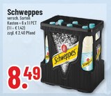 Trinkgut Wunstorf - Schweppes Angebot im Prospekt Schweppes bei Trinkgut im Wunstorf Prospekt für 8,49 €
