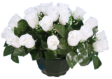 Coupe boutons de roses blanches en promo chez Maxi Bazar Avignon à 14,99 €