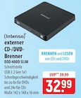 Intenso externer CD-/DVD-Brenner EOD 400D SLIM im Angebot bei famila Nordost in Neustadt Intenso externer CD-/DVD-Brenner EOD 400D SLIM Angebote bei famila Nordost Neustadt für 32,99 €