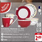 Kaffeebecher, Müslischale oder Teller Angebote von GUT & GÜNSTIG bei E center Rottenburg für 2,49 €