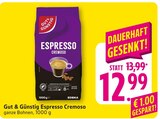 Espresso Cremoso im Angebot bei E center in Villingen-Schwenningen Espresso Cremoso Angebote von Gut & Günstig bei E center Villingen-Schwenningen für 12,99 €
