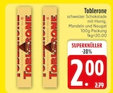 schweizer Schokolade mit Honig, Mandeln und Nougat von Toblerone im aktuellen EDEKA Prospekt für 2,00 €