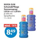 Schutz&Pflege Sonnenspray von NIVEA SUN im aktuellen V-Markt Prospekt für 8,49 €