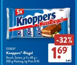 Knoppers NussRiegel von Storck für 1,69 € bei ALDI SÜD im Angebot Knoppers NussRiegel von Storck im aktuellen ALDI SÜD Prospekt