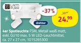 4er Spotleuchte von LAMPURA im aktuellen ROLLER Prospekt für 24,99 €