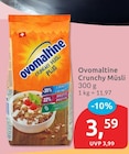 Crunchy Müsli Plus von Ovomaltine im aktuellen budni Prospekt