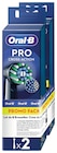 Brossettes 4+2 cross action black - ORAL B dans le catalogue Intermarché Express