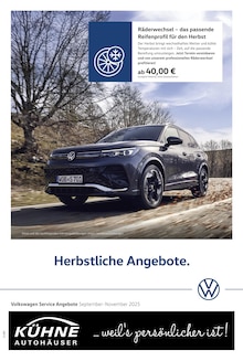 Volkswagen Prospekt Herbstliche Angebote. mit  Seite in Torgau und Umgebung