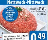 EDEKA Werl - Frisches Mett vom Schwein Angebot im Prospekt Frisches Mett vom Schwein bei EDEKA im Werl Prospekt für 0,49 €