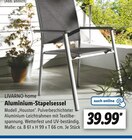 Aluminium-Stapelsessel Angebote von LIVARNO home bei Lidl Bocholt für 39,99 €