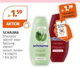 Shampoo oder Spülung im Angebot bei Müller in Gummersbach Shampoo oder Spülung Angebote von Schauma bei Müller Gummersbach für 1,39 €