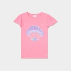 T-shirt à sequins manches papillons rose fluo fille - La Halle T-shirt à sequins manches papillons rose fluo fille à 7,99 € dans le catalogue La Halle