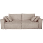 SCHLAFSOFA Cord Taupe inkl. Zierkissen, Rückenkissen, Armlehnenkissen, Bettkasten, Schlaffunktion, Rücken echt, Liegefläche im Originalstoff bei XXXLutz im Prospekt  für 799,00 €