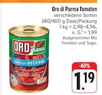 Tomaten im Angebot bei EDEKA in Bamberg Tomaten Angebote von Oro di Parma bei EDEKA Bamberg für 1,19 €