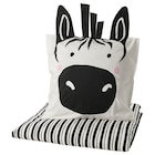 Aktuelles Bettwäsche-Set, 2-teilig schwarz weiß/Zebra Angebot bei IKEA in Erfurt ab 19,99 €
