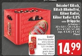 Kölsch Alkoholfrei, Kölner Radler, Kölner Radler 0,0% oder Dröppche Angebote von Reissdorf Kölsch bei EDEKA Euskirchen für 14,99 €