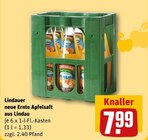 Lindauer neue Ernte Apfelsaft bei REWE im Prospekt "" für 7,99 €