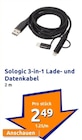 3-in1 Lade- und Datenkabel Angebote bei Action Görlitz für 2,49 €