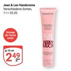 Handcreme Angebote von Jean & Len bei GLOBUS Frechen für 2,49 €