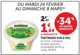 Tartinade - SUD & SOL en promo chez Super U Versailles à 1,64 €