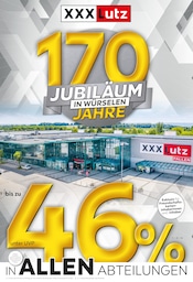 Aktueller XXXLutz Möbelhäuser Möbel & Einrichtung Prospekt in Roetgen und Umgebung, "170 JAHRE - JUBILÄUM IN WÜRSELEN" mit 4 Seiten, 07.10.2024 - 20.10.2024