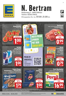 EDEKA Prospekt der Woche "Aktuelle Angebote" Seite 1, 23.06.2025 bis 28.06.2025 für Witten Aktueller EDEKA Prospekt "Aktuelle Angebote" Seite 1 von 24 Seiten für Witten