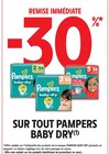 Promo -30% Remise immédiate sur tout Pampers Baby-Dry à  dans le catalogue Intermarché Contact à Cussey-sur-l'Ognon
