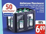 E center Vilsbiburg - Mineralwasser classic, sanft, extra still oder naturell Angebot im Prospekt Mineralwasser classic, sanft, extra still oder naturell bei E center im Vilsbiburg Prospekt für 6,49 €