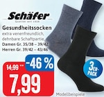 Gesundheitssocken im Angebot bei Kaufhaus Stolz in Neumünster Gesundheitssocken Angebote von Schäfer bei Kaufhaus Stolz Neumünster für 7,99 €