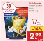 Aktuelle Felix Katzenfutter Angebote bei Netto Marken-Discount in Oberhausen Aktuelles Snacks Angebot bei Netto Marken-Discount in Oberhausen ab 2,99 €