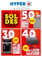 Catalogue Hyper U du moment, 22/06/2022 - 02/07/2022 Prospectus Hyper U en cours, "SOLDES",6 pages